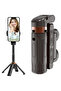 Mini selfie stick tripod, 360-degree rotating portable Bluetooth three-in-one phone holder, telescopic multi-functional tripod - 2