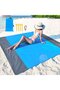 210*200cm sand - proof beach mat, waterproof and sand - proof beach mat, and tear - resistant nylon picnic blanket, with storage bag, for travel,... - 5