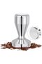 Coffee Tamper 51 mm - Stainless Steel Espresso Tamper with Ergonomic Handle