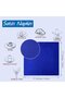 12 Royal Blue Satin Napkins - Silky Smooth Fabric Tablecloth & Decorative Square Napkins - 43*43 cm - For Weddings, Banquets & Parties - 4