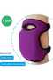 set of two gardening knee braces, made of thickened foam, adjustable and breathable, purple. - 2