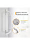 Special Grab Bars for Seniors, 40mm Ultra-Stable Bathtub Grab Bar, Wall-Mounted Rust-Proof Support for Bathroom and Toilet - 4