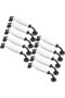 Cabinet Handles - Arched Handles - Vintage Ceramic - 10-Pack - White - 2