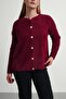 Women's Soft Plush Look Beard Knitwear Cardigan Jacket - 3