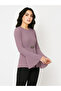 Lilac Regular Fit Top With Embroidered Brooch Detail - 3
