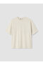 Vizyon New Season Beige Crew Neck Men's Combed Cotton T-Shirt - 5