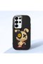 Samsung Galaxy S25 Ultra Compatible Case Camera Protector Black Silicone Couple Phone Case Character Patterned
