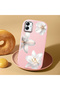 Samsung Galaxy A04E Compatible Case Camera Protector Pink Silicone Couple Phone Case with Floral Pattern - 2