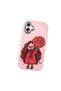 Samsung Galaxy A07 Compatible Case Camera Protector Pink Silicone Couple Phone Case Girl Patterned - 3