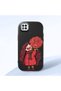 Redmi 10A Compatible Case Camera Protector Black Silicone Couple Phone Case Girl Patterned