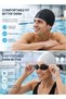 Swimming Cap | 2 Piece Silicone Swim Cap Set | Stretch Fit Pool Caps for Training Fitness Swimming Lessons and Water Sports - 4