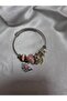 Charm Detailed Swan Figured Steel Bracelet - 2