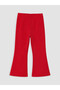 Ozmarka New Season Red Girls' Spanish Flared Leggings - 4