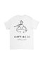 Men's Family Values Themed Happiness Message Printed Relaxed Fit Short Sleeve T-Shirt Casual Modern - 2