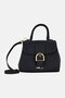 Women Brand Logo Satchel Bag, Black