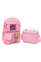 Korean Style Thermos Lunch Box with Five Compartments and Accessories, 2-Piece School Bag Set