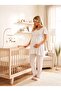 New Season Ecru Stylish Lace Detailed Buttoned Design Short Sleeve Maternity Pajama Set - 6
