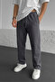 Men's Smoked Baggy Sweatpants 3 Thread Oversize Straight Leg with Back Pockets (Original Model) - 4