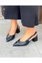5 cm Heel Sandals with Own Black Leather Buckle