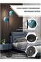 Modern Double-Bulb Floor Lamp with Turquoise Glass Shades – Black Metal Standing Lamp, Weighted Round Base, Elegant Lighting for Living Room, Bedroom & Office - 3