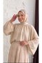 Thin Modal Fabric Tunic Shirt with Cape Sleeve Lining - 5