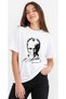 Boy'S/Girl's Ataturk Patterned Signature White Color Short Sleeve T-Shirt - 2