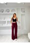Modal Textured High-Waisted Pants - 3