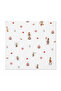 6-Piece Newborn Baby Gift Set Patterned Romper Pacifier Strap Cotton Blanket Shoulder Diaper Rattle Special Pouch - 5
