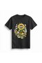 Women's Graphic Printed Sunflower Turntable Music Themed Relaxed Fit Cotton T-Shirt Casual Modern Stylish - 2