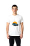 Men's Retro Classic Automobile Printed Graphic T-Shirt with Chrome Detail Casual Relaxed Fit Modern Stylish Elegant