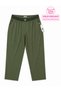 Plus Size Parachute Fabric Elasticized High Waist Zipper Detail Narrow Leg Women's Trousers - 2