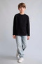 Long Sleeve Boys' Sweatshirt E9661A8/Bk81 - 2