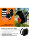 Spools for Black & Decker, 1.65mm x 9m, includes 1 cap & 1 spring. - 4