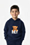 Hey Printed Baseball Printed Premium Sweatshirt & Sweatpants Set for Kids - 2 Piece Sports Set