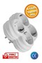 Four-Port 4-Wire Wireless Grounded Multi-Group Socket Replication Quadruple Plug Socket Surface Mounted - 2