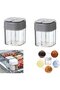 Two-piece seasoning jar set, four-in-one, gray