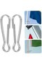 40 Ceiling Hook Spring Clips Multifunctional Silver - 3