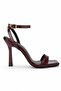 Elaris Women's Single Strap Patent Leather Square Toe Heeled Shoes 11cm - 2