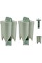 Chili seed remover, vegetable core remover, 2-pack, green.