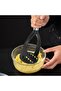 Foldable potato masher, kitchen utensil, suitable for fruits and vegetables, red. - 3