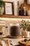 700ml Ribbed Glass Storage Jar with Glass Lid Transparent Glass Food Container for Coffee Nuts Cookies Storage Container - 2