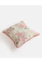 Ivory Floral Embroidered Cushion - 3