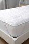 Cotton Collection Double Quilted Corner Elastic Mattress Pad White 180X200 cm