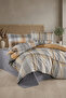 Linevra Cotton Single Fitted Sheet Duvet Cover Set |   Premium Series |   Elastic Fitted Sheet - 3