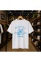 Hanolulu Printed 100% Cotton Oversize Loose Regular Fit Crew Neck T-Shirt