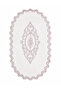 Lace-Edged Non-Slip Leather-Based Bath Mat, Lace-Edged Washable Bath Set, Shera - 2
