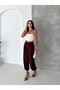 بنطلون شالوار منسوج بخصر مرتفع وأرجل مطاطية - 3