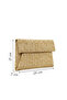 Women's Beige Straw Portfolio Bag 26Sbd2220M7 - 2