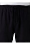 Xside Black Loose Fit Linen Look Men's Trousers - 3