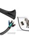 273 Pcs Cable Management Organizer Kit, 4 Cable Split Sleeves 9 Cable Holder 38 Cord Clips 2 Roll Fa - 7
